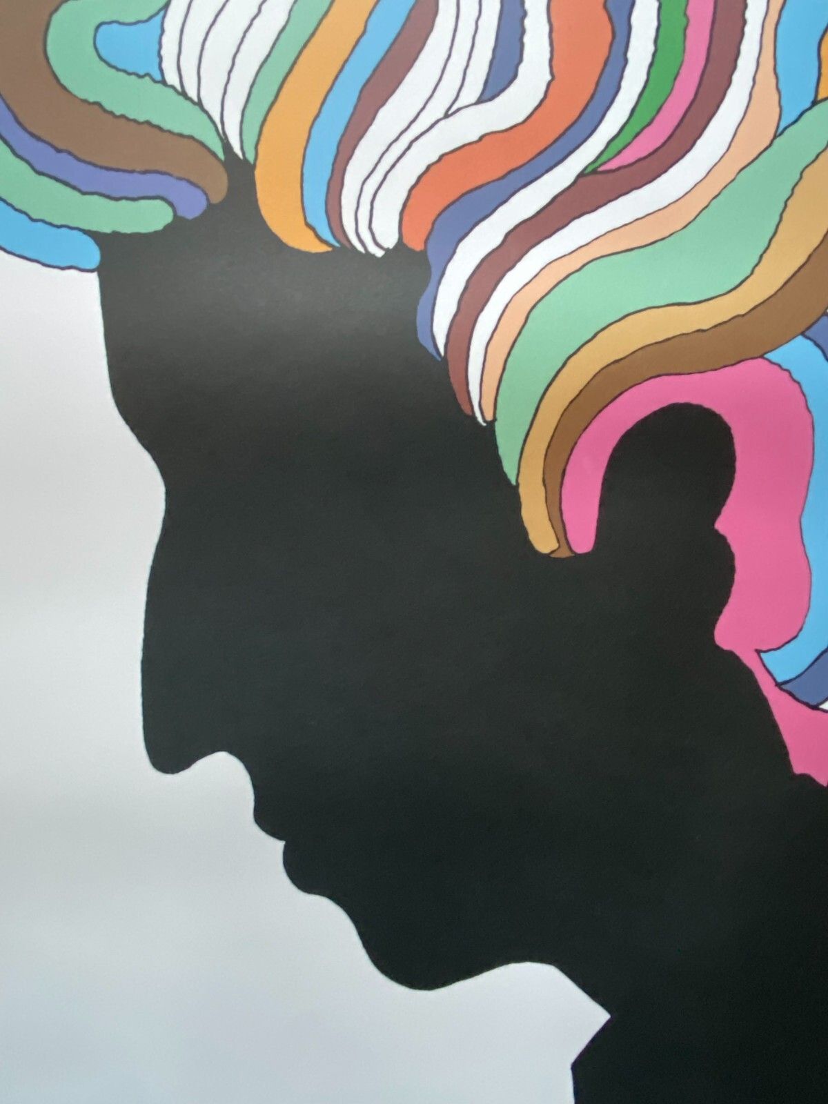 Art Milton Glaser, C.A. 1970s Bob Dylan Psychedelic Original Vintage Poster Cm 84 X 56 photo