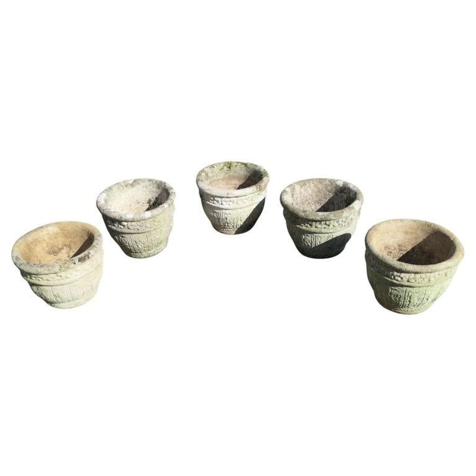 A Set Of 5 Studio Stonehouse Cotswold Planters