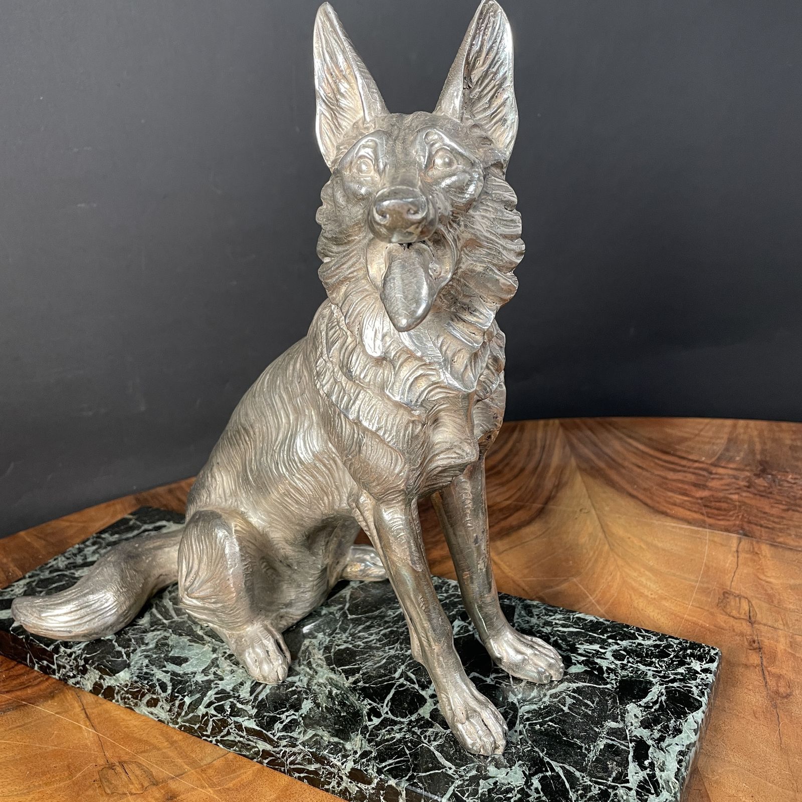 A Large French Art Deco Figure Of A Dog photo 120.0