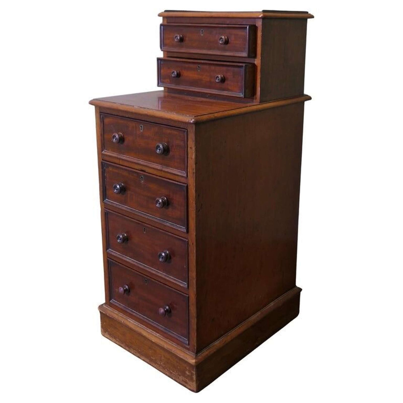 Tall Six Drawer Side Cabinet Or Lamp Table