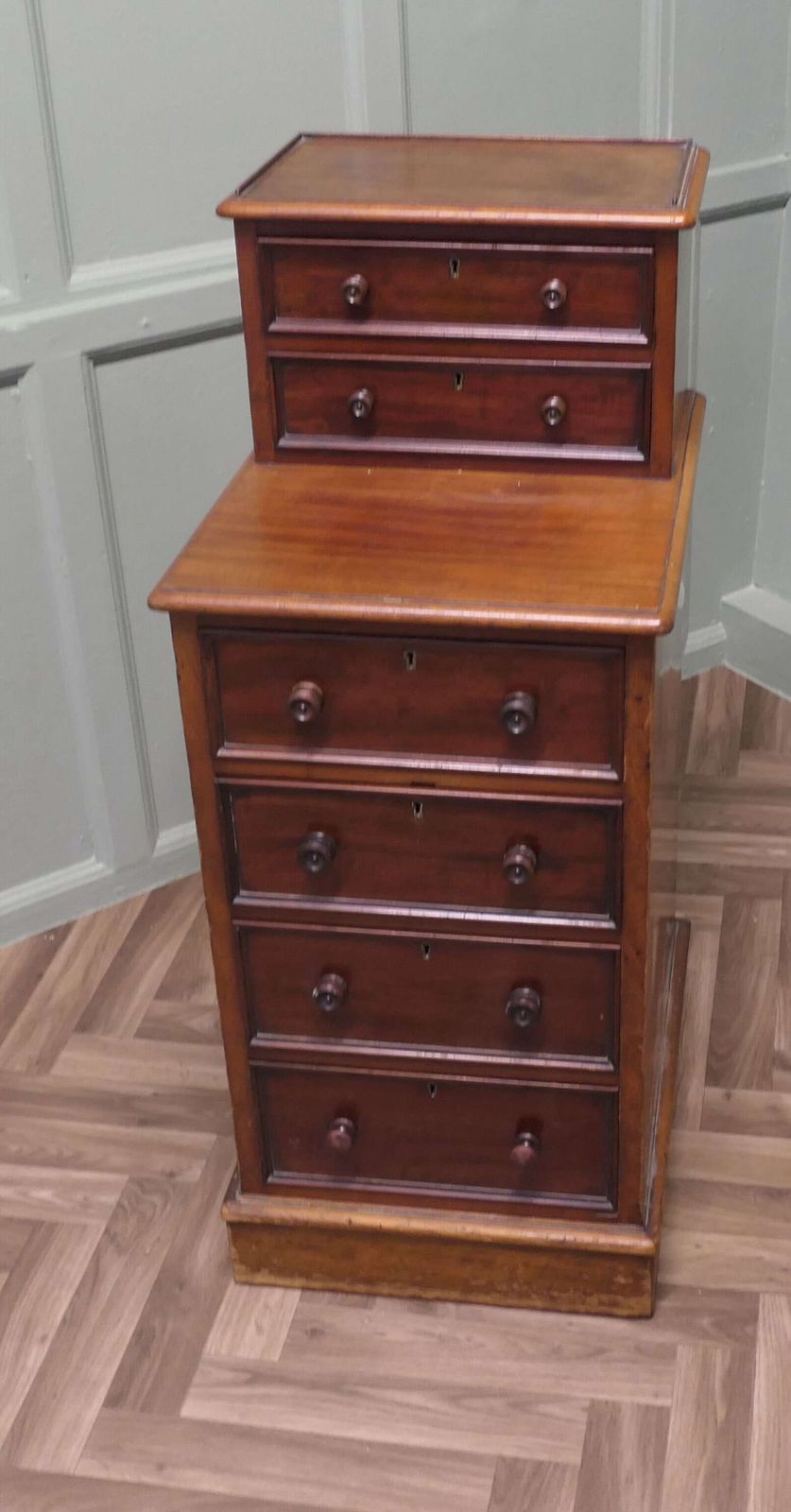 Tall Six Drawer Side Cabinet Or Lamp Table photo Furniture