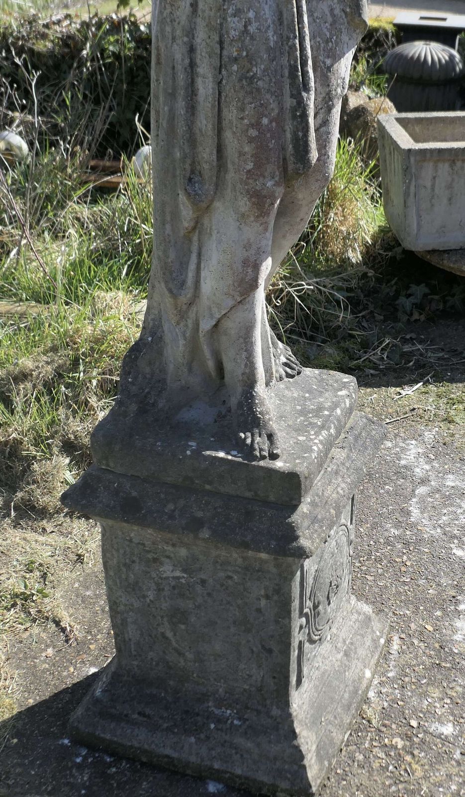 Large Weathered Garden Statue Of Venus photo vintage