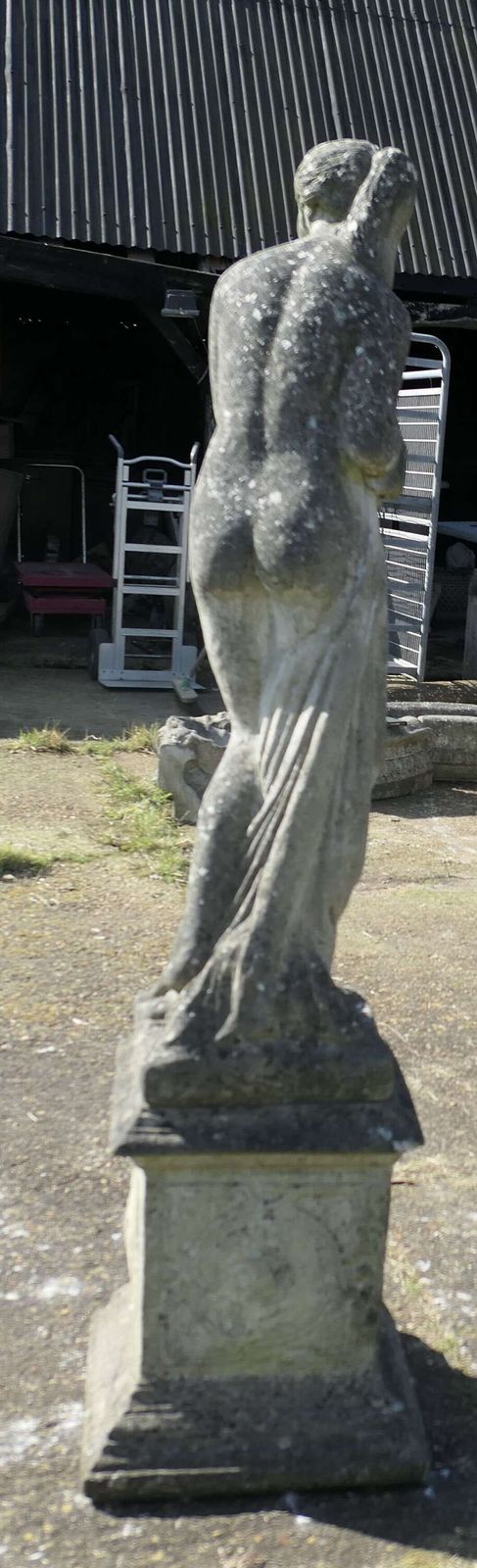 photo for sale Large Weathered Garden Statue Of Venus