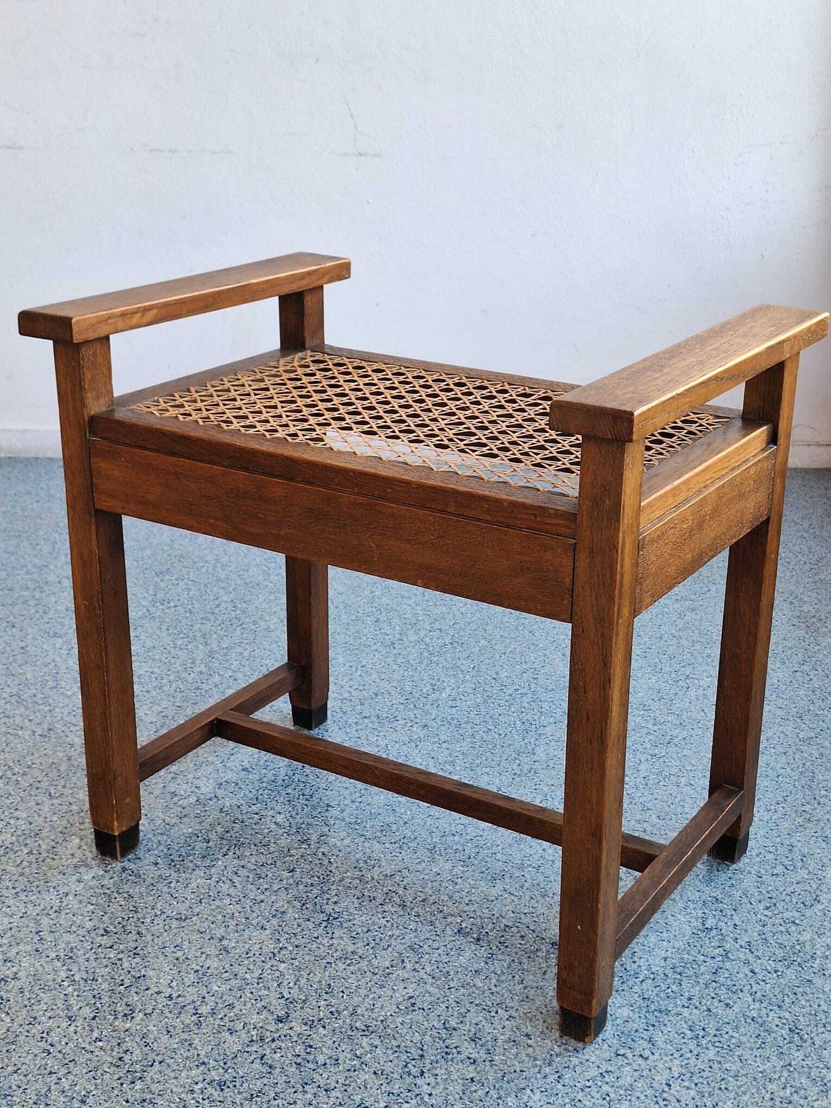 Set Of Two Low Chairs And Coffee Table From The Amsterdam School/ Art Deco Circa 1930s. photo vintage
