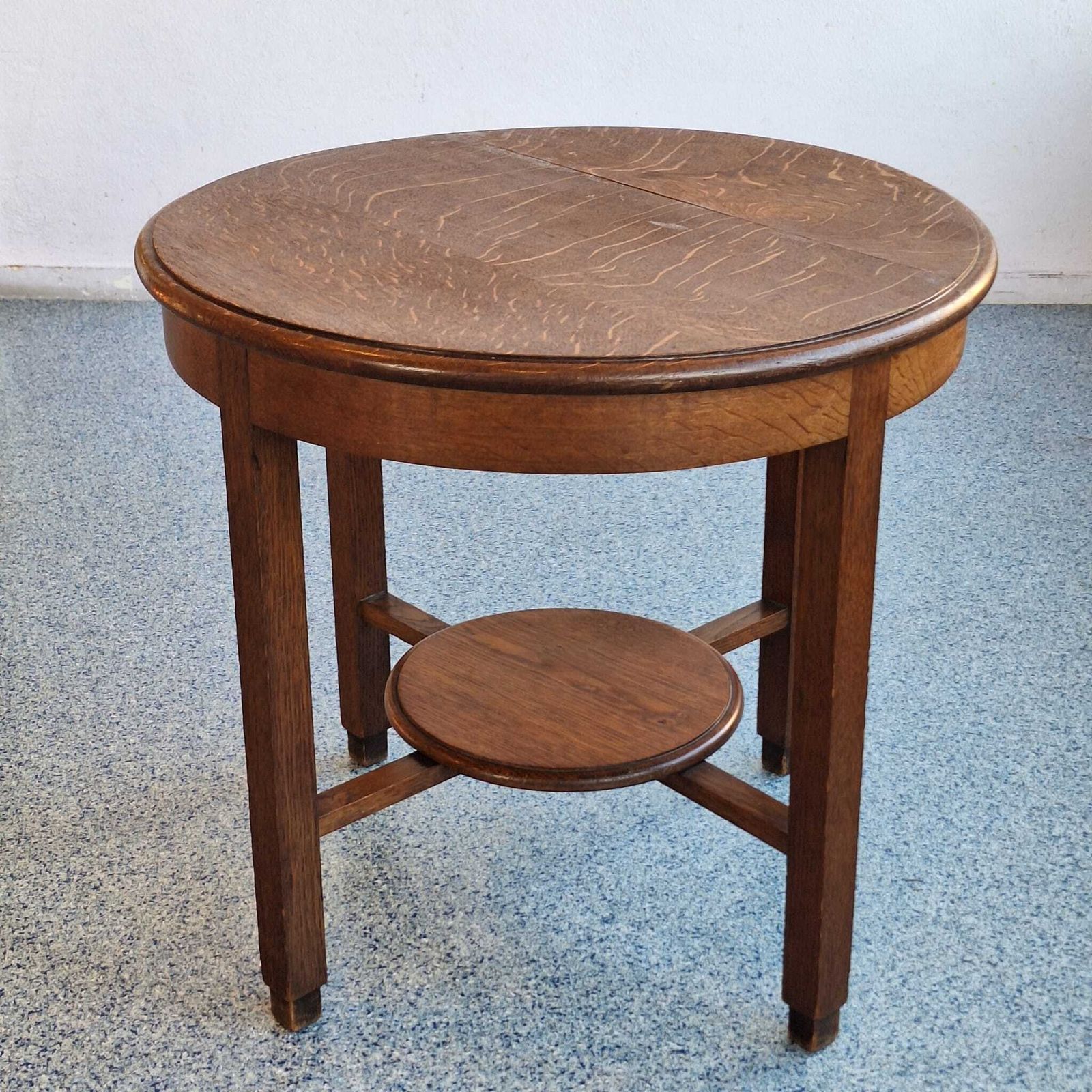photo vintage Set Of Two Low Chairs And Coffee Table From The Amsterdam School/ Art Deco Circa 1930s.