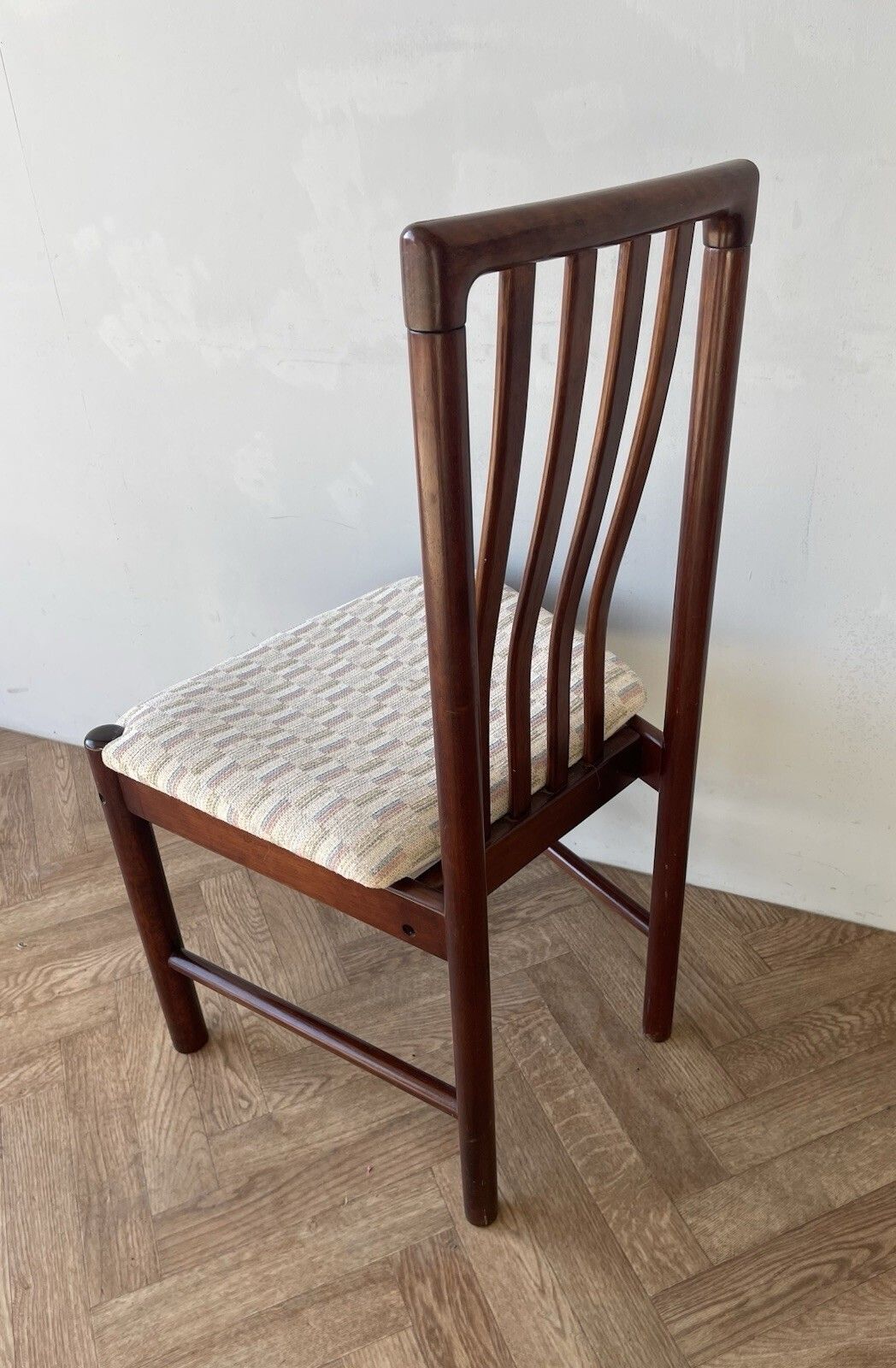 Danish Skovby Vintage Large Rosewood Dining Chairs Seats X 6 photo 330.0