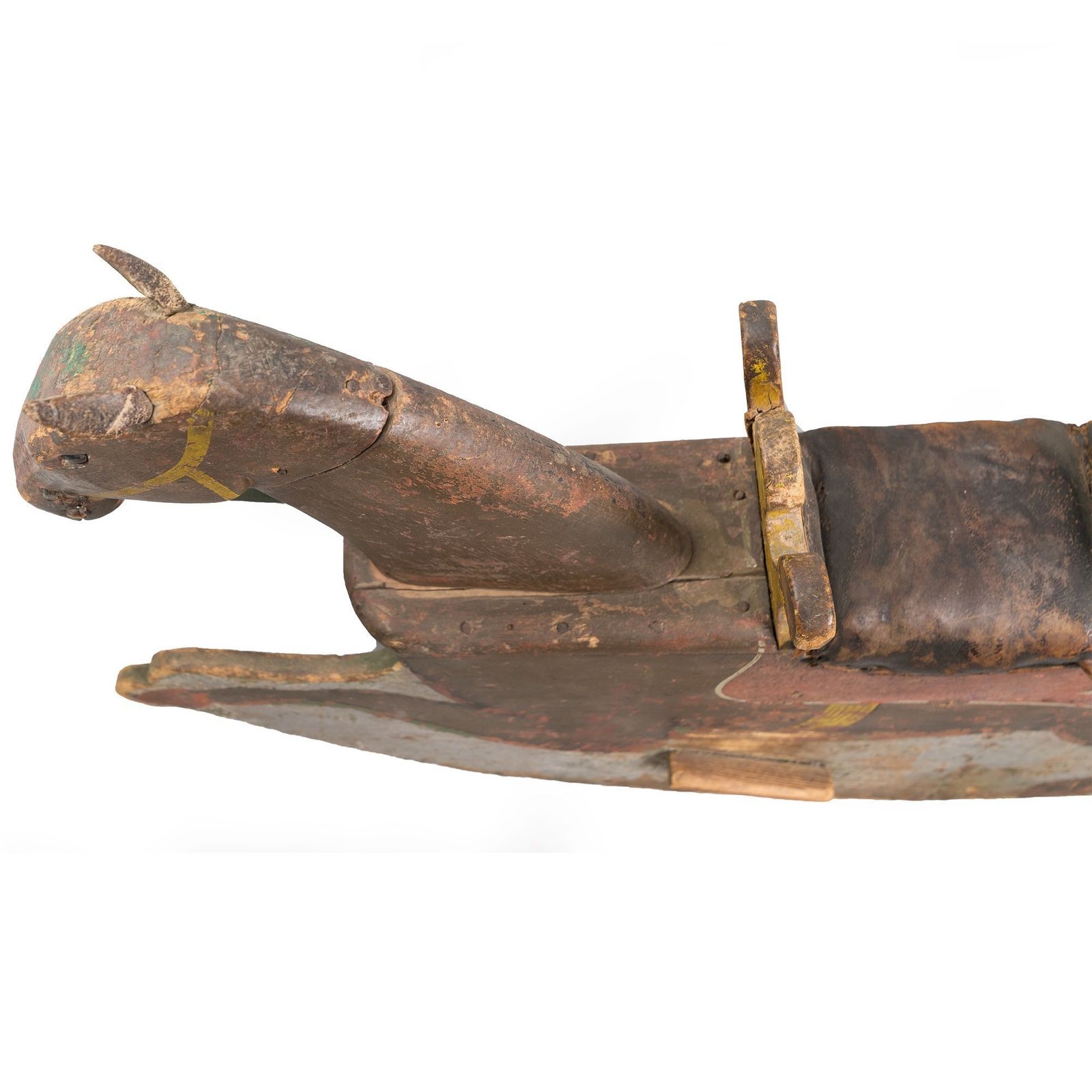 Antique Pine Children's Toy Rocking Horse photo vinterior