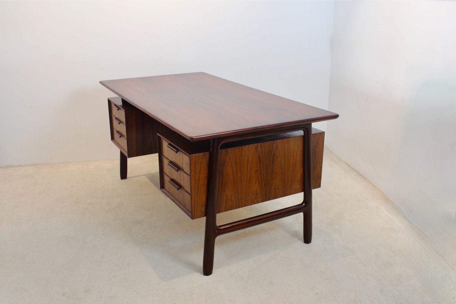 Free Standing Danish Mid Century Writing Desk By Arne Vodder, Denmark photo buy