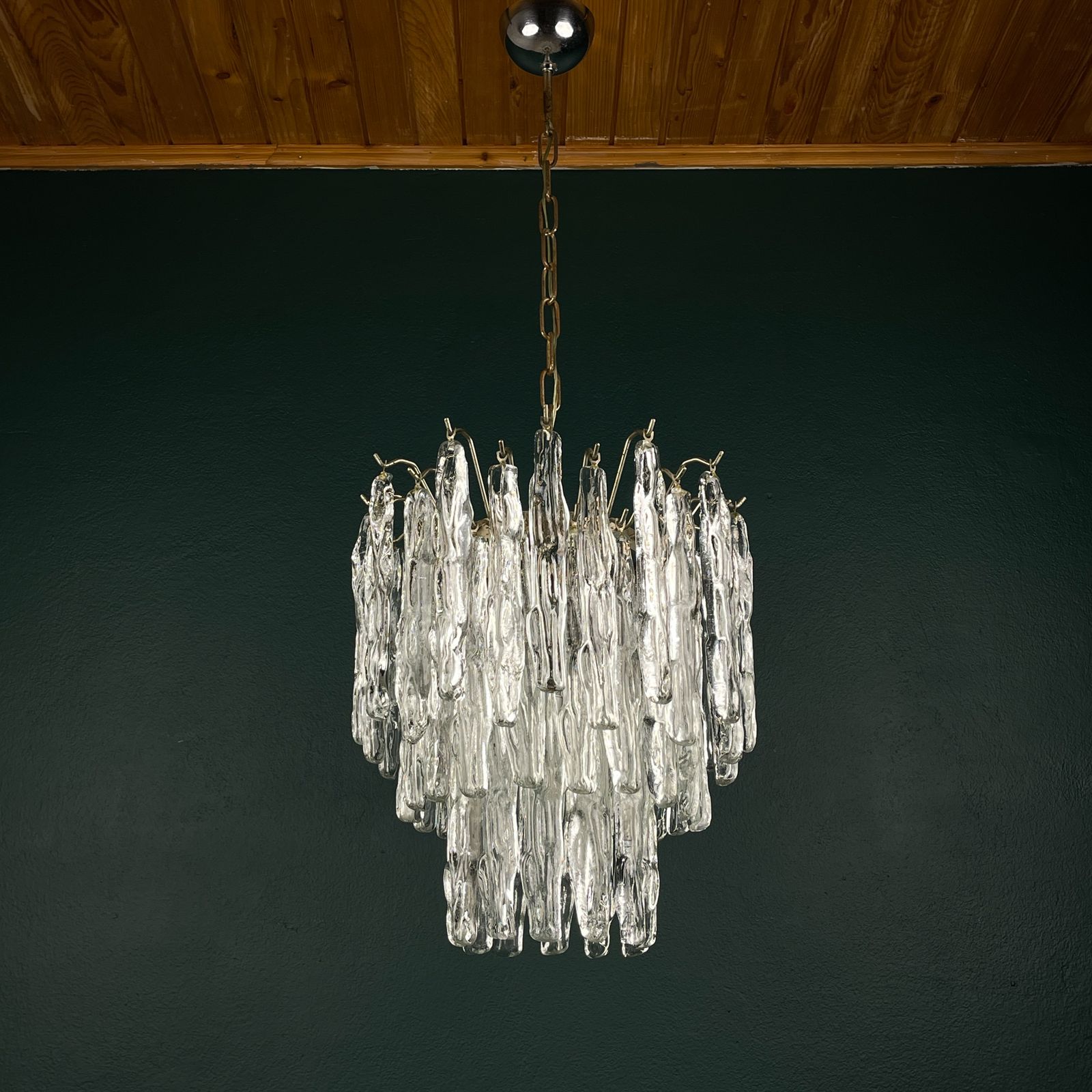 Original Murano Glass Chandelier By J. Kalmar, Austria 1960s photo vinterior