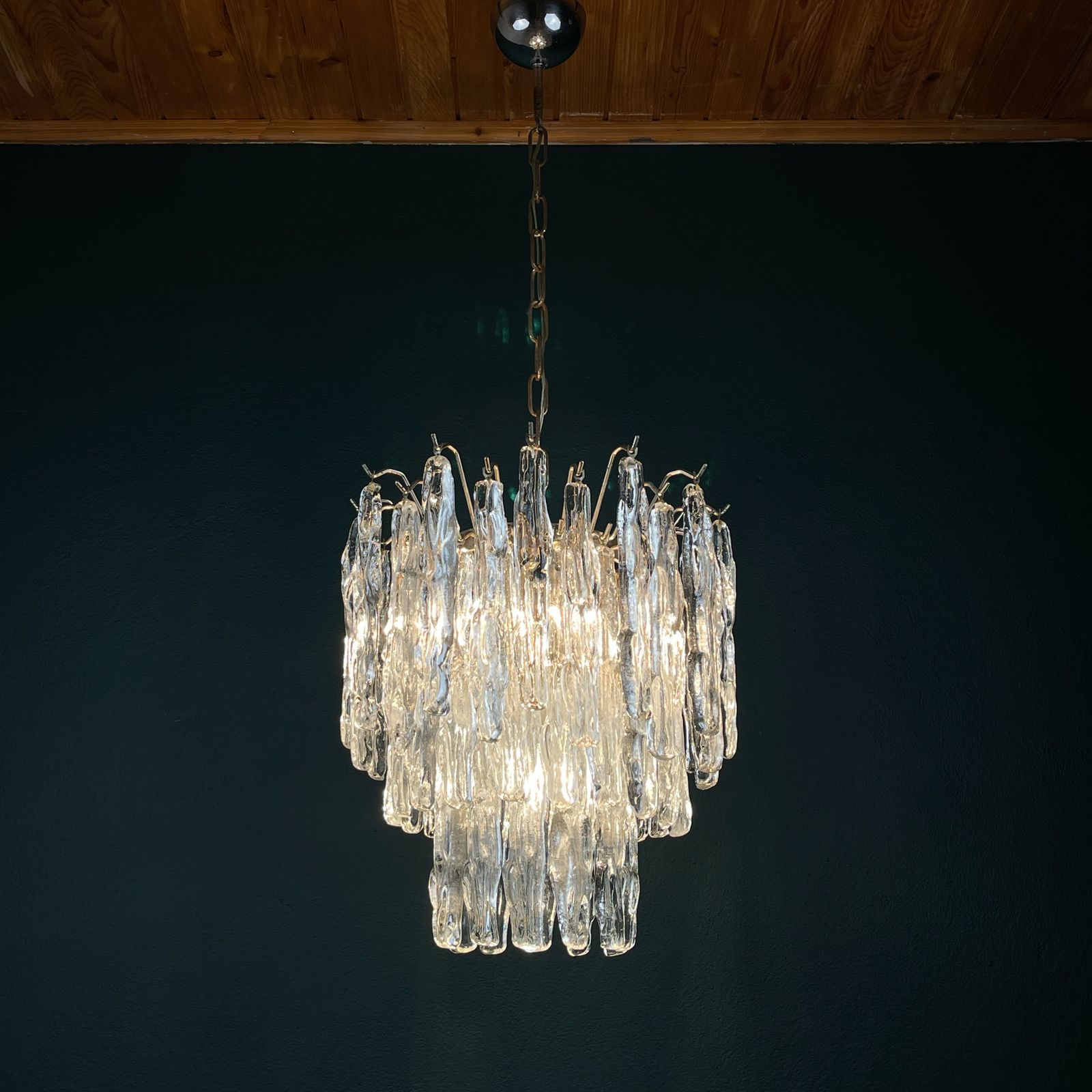 photo buy Original Murano Glass Chandelier By J. Kalmar, Austria 1960s