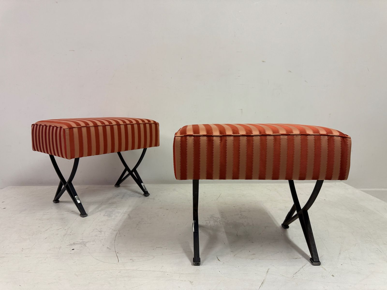 Furniture Pair Of 1950s Italian Stools By Gianni Moscatelli For Formanova photo