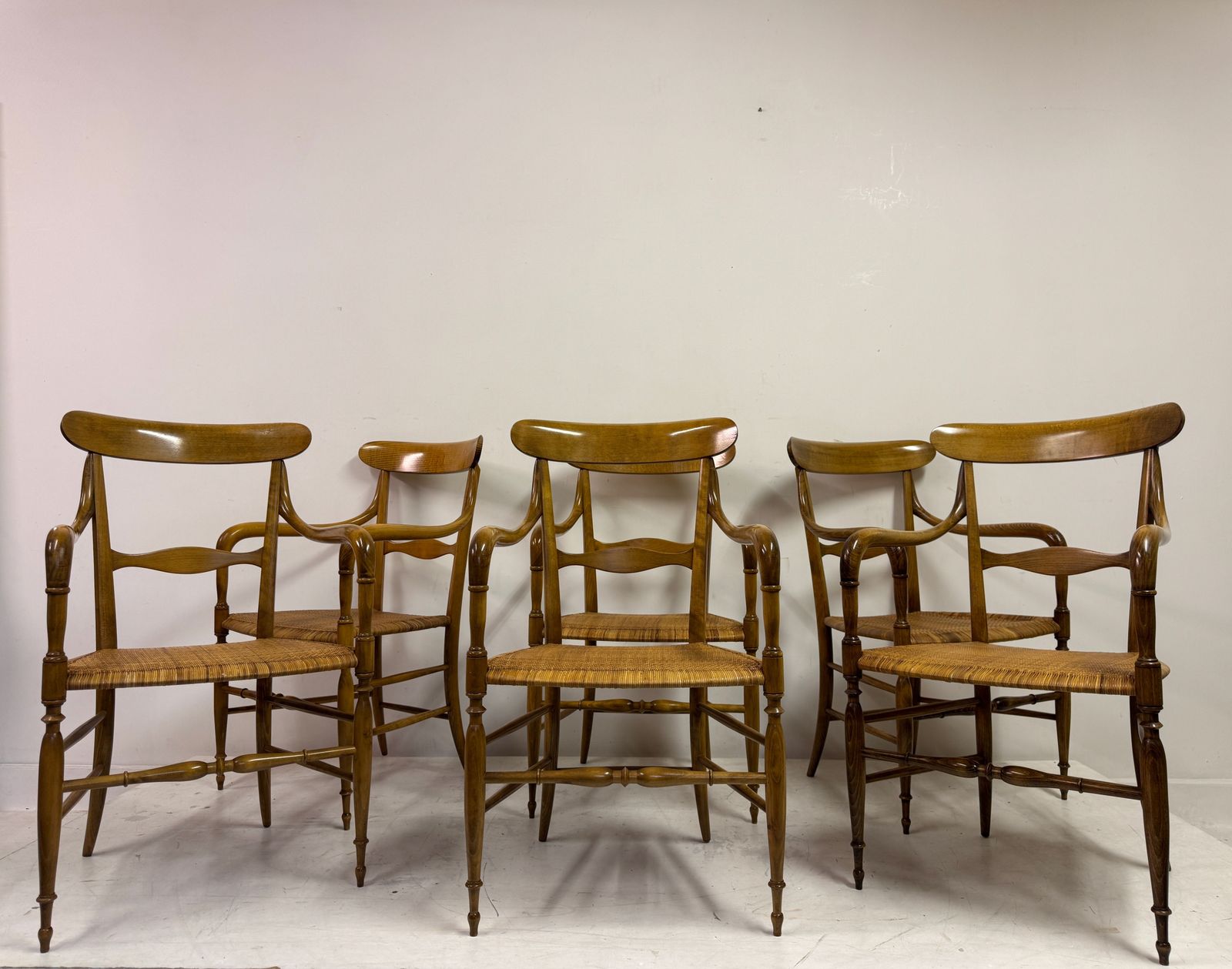 Set Of Six Chiavari Companino Armchairs By Fratelli Levaggi photo 3495.0