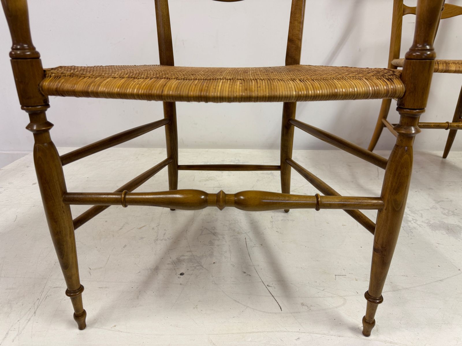 Set Of Six Chiavari Companino Armchairs By Fratelli Levaggi photo vintage