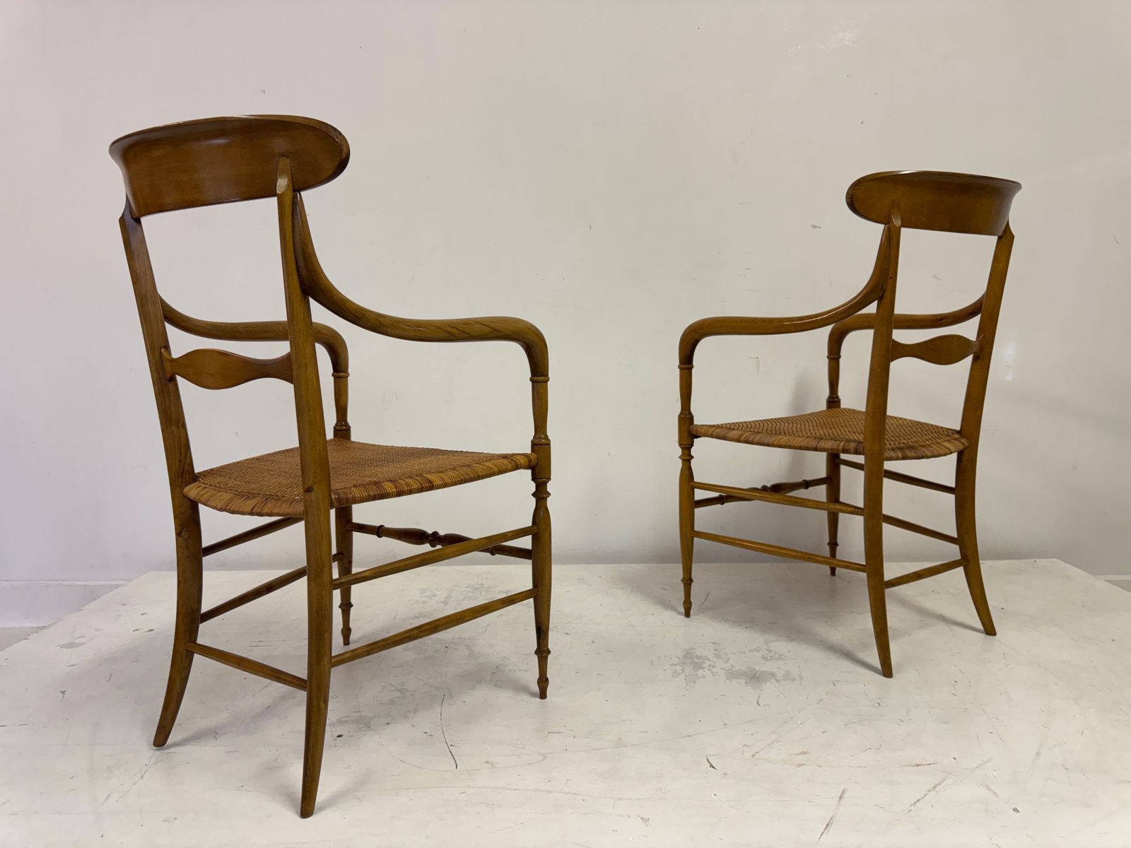 photo for sale Set Of Six Chiavari Companino Armchairs By Fratelli Levaggi
