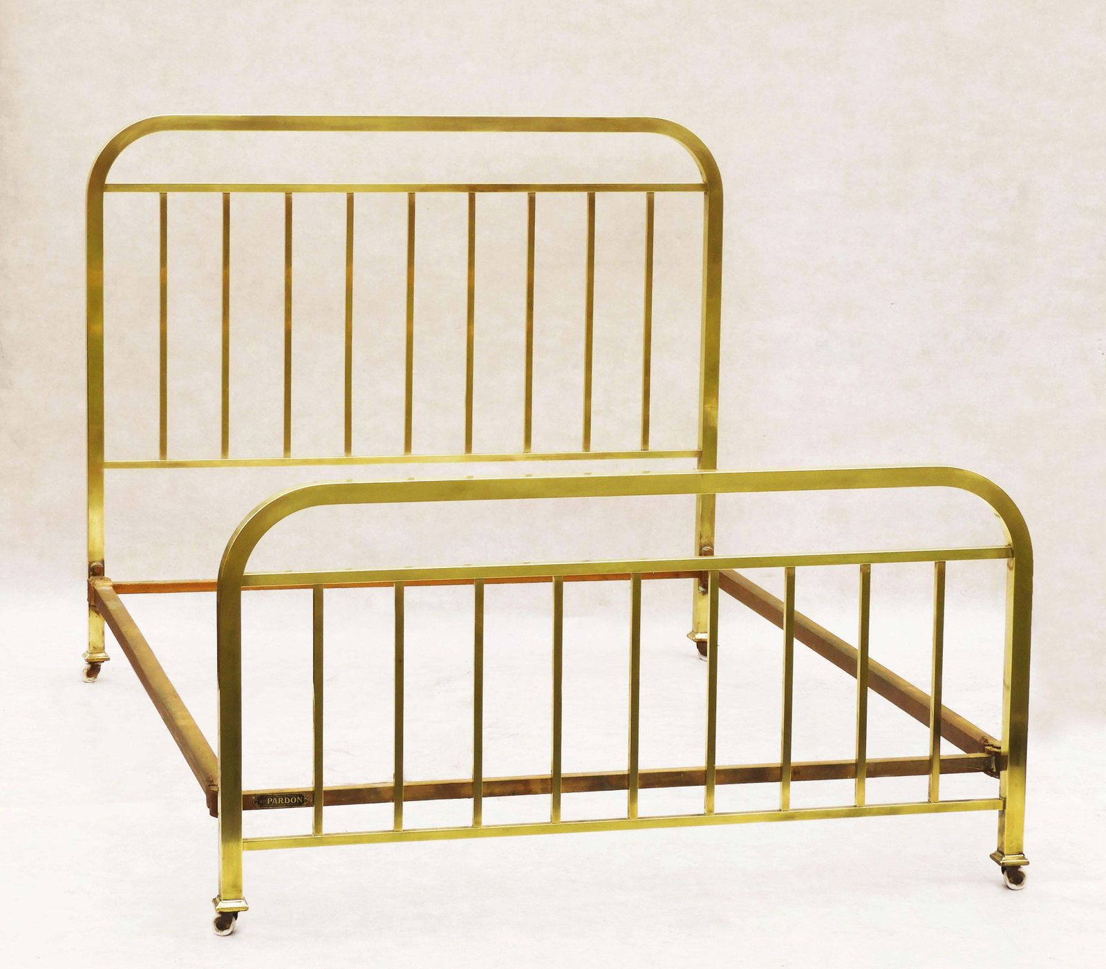 Art Deco French Brass Bed C1930 By Pardon Us Queen/Uk King photo vinterior