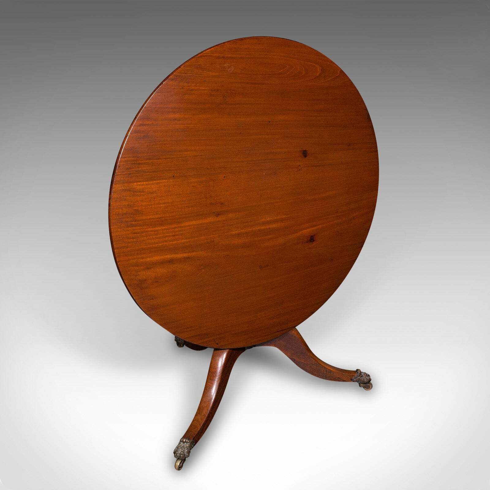 4 Seat Antique Supper Table, English, Tilt Top, Occasional, Breakfast, Regency photo furniture