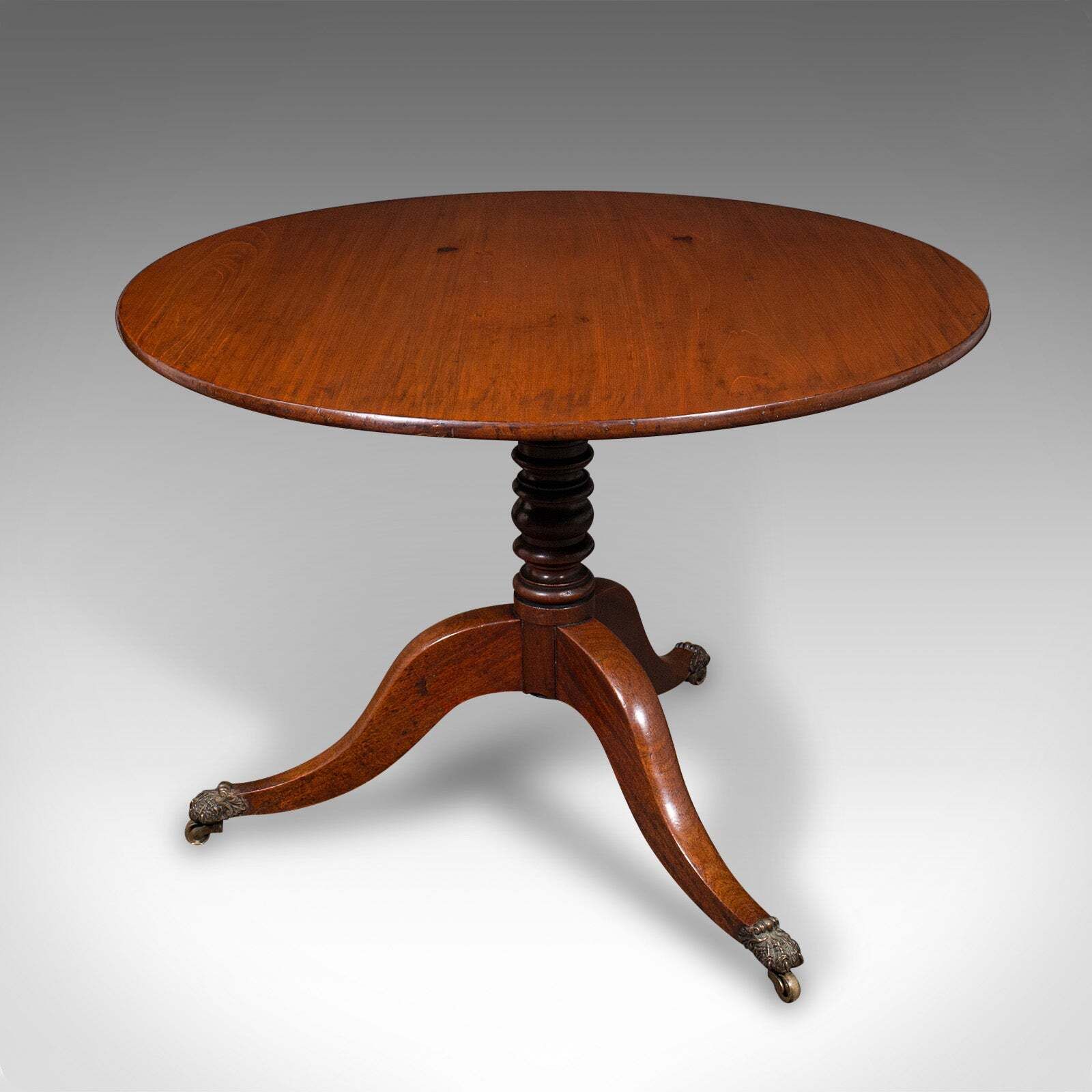 4 Seat Antique Supper Table, English, Tilt Top, Occasional, Breakfast, Regency photo Furniture