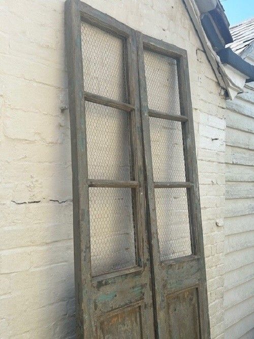 Pair Of Vintage French Shutter Doors photo for sale