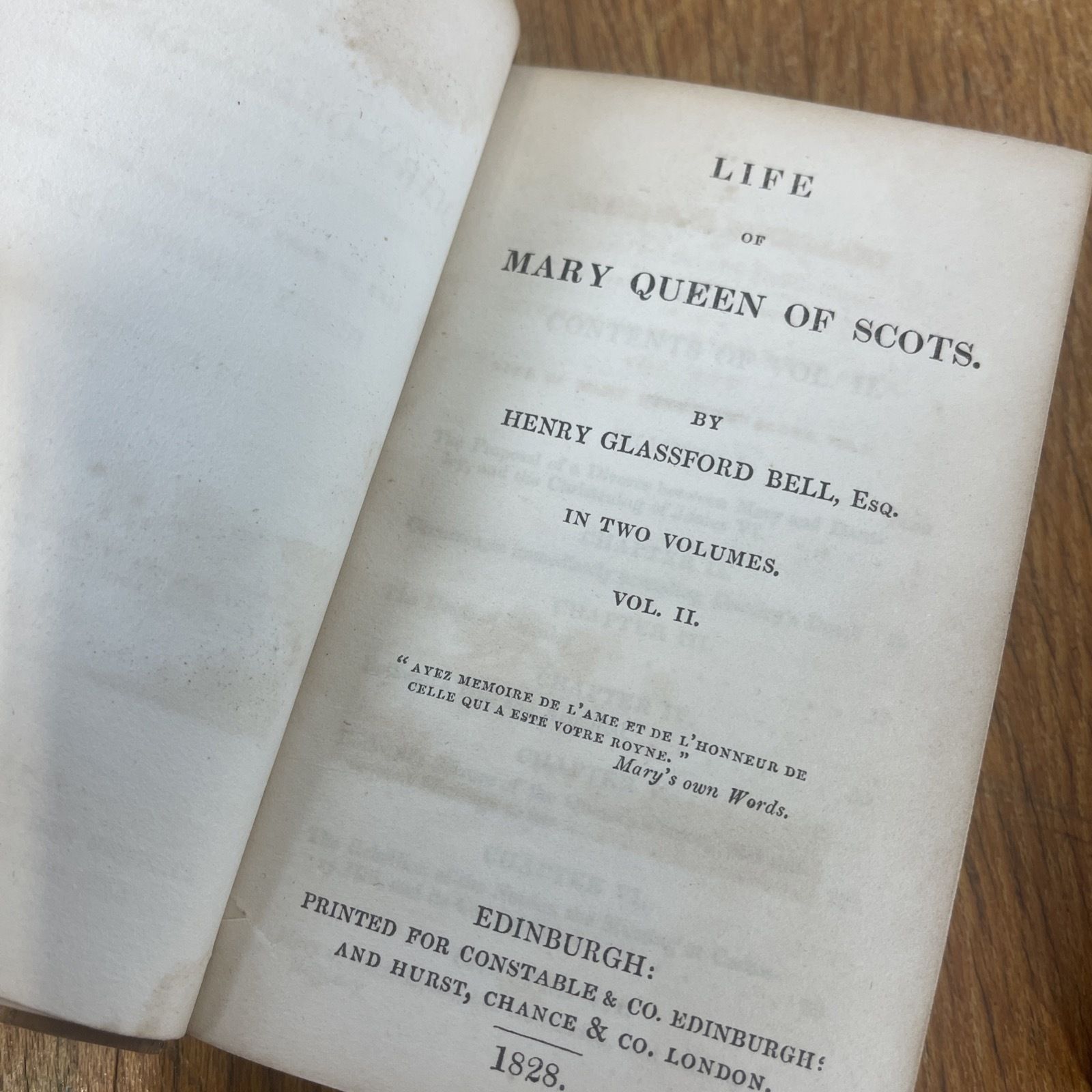 Life Of Mary Queen Of Scots Vol 1+2 Antique 1828 Henry Glassford Bell Esq Books photo 250.0