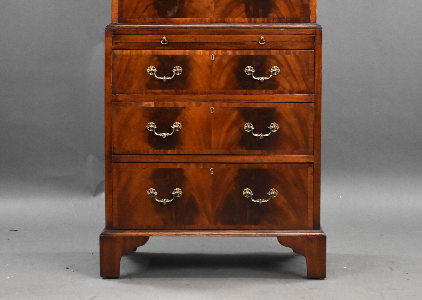 Antique Flame Mahogany Chest On Chest photo buy