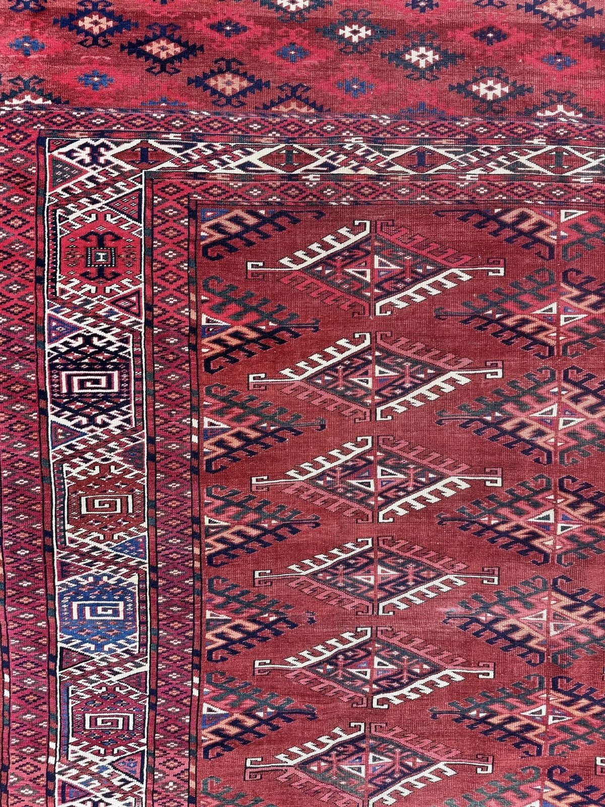 3400.0 Antique Turkmen Yomut Carpet 2.98m X 1.94m photo