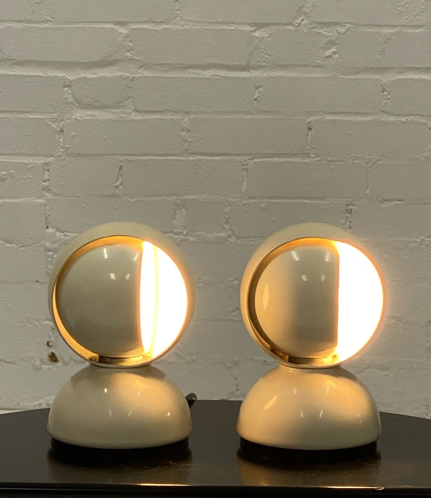 Pair Of Eclisse Table Lamps By Vico Magistretti photo for sale