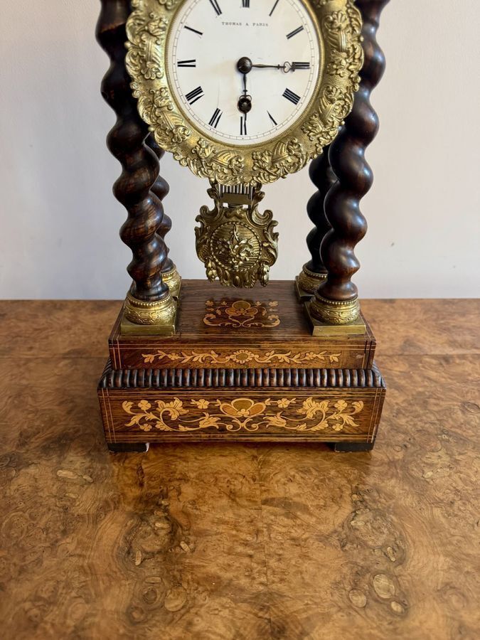Fine Quality Antique French Portico Timepiece photo furniture