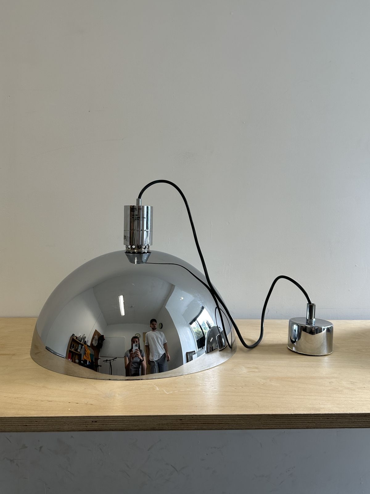 Franco Albini For Sirrah –  Chrome Series Suspension Lamps Sh25 Sh27  1968 photo furniture