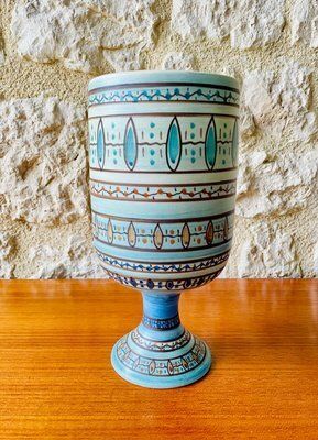 Mid Century Ceramic Vase By Louis Bacculini, Vallauris, 1960s