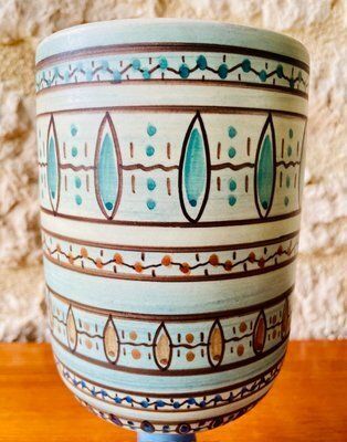 Mid Century Ceramic Vase By Louis Bacculini, Vallauris, 1960s photo furniture