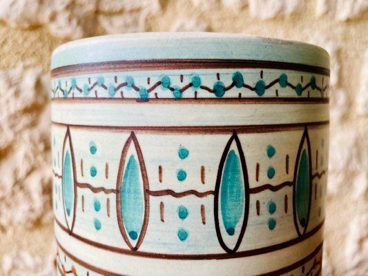 Mid Century Ceramic Vase By Louis Bacculini, Vallauris, 1960s photo for sale