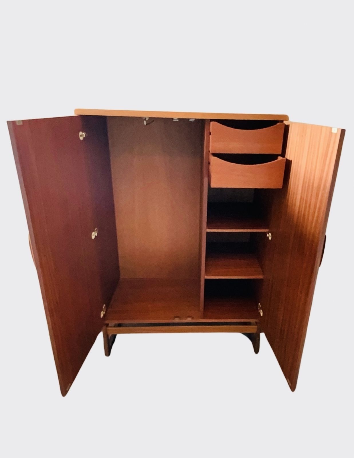 Rare G Plan Quadrille Teak Gentleman’s Wardrobe/Armoire photo for sale