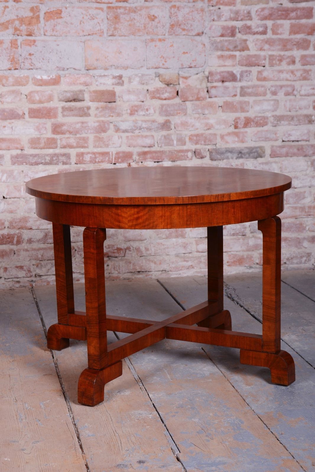 Restored Art Deco Table, By Halabala, Up Závody, Walnut, Lacquer, Czech, 1920s photo for sale