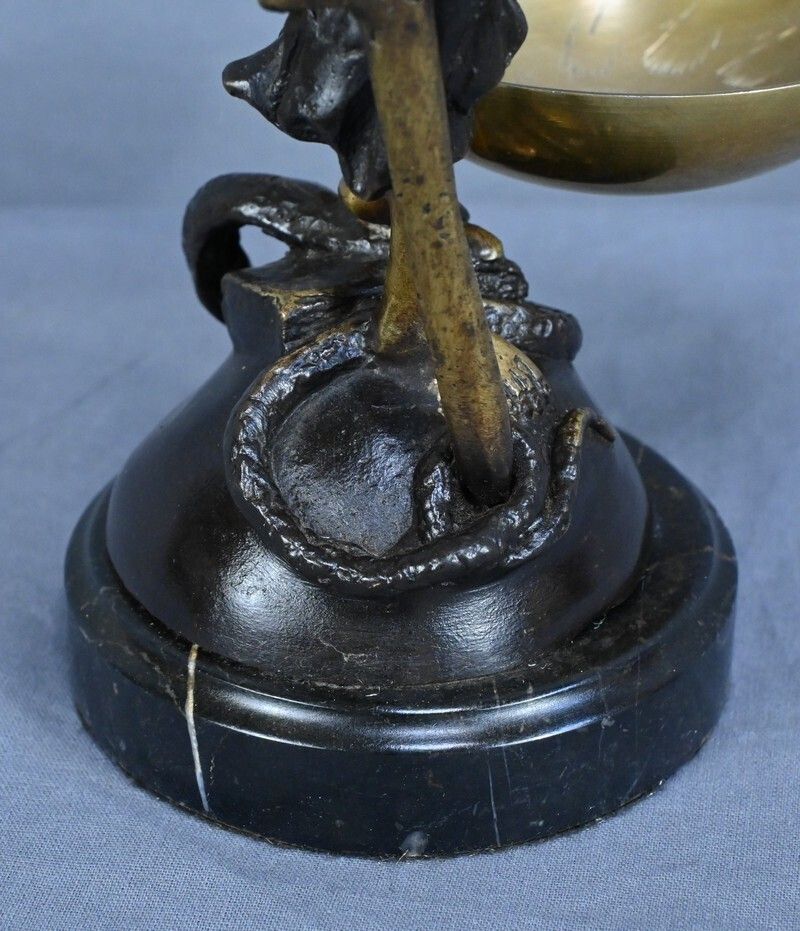 photo vinterior Bronze Allegory Of Justice, After C.Franchomme – Early 20th Century