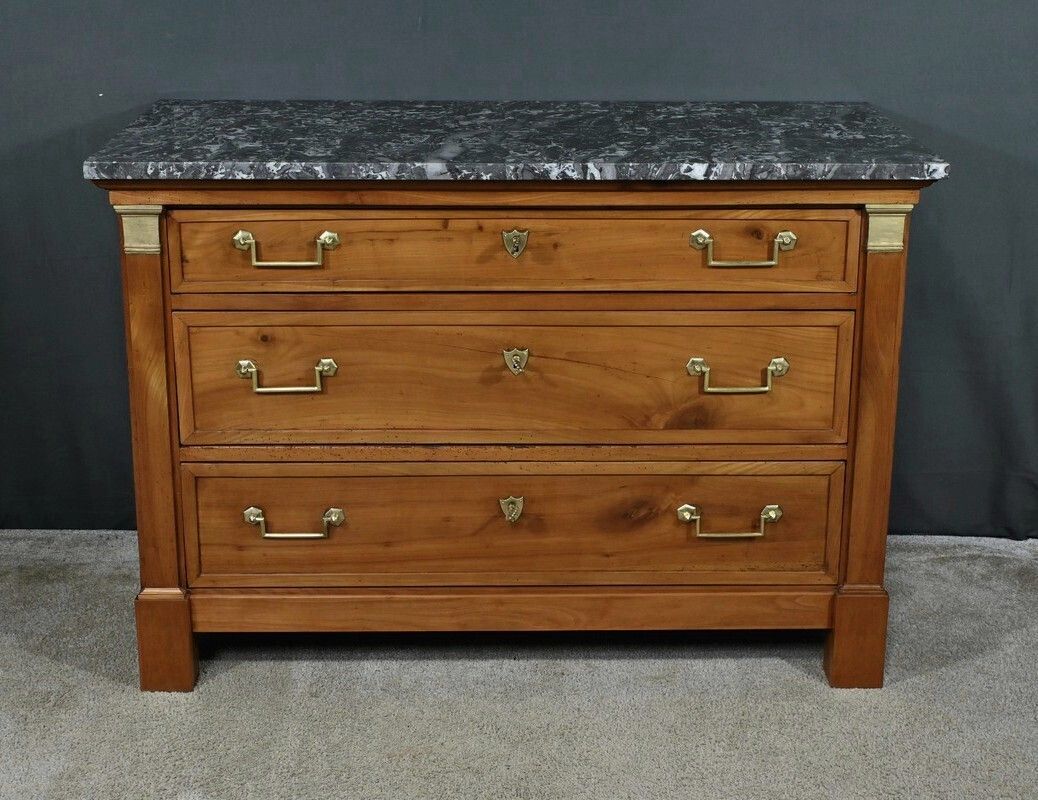 photo for sale Small Cherrywood Chest Of Drawers, Directoire Period – Early 19th Century
