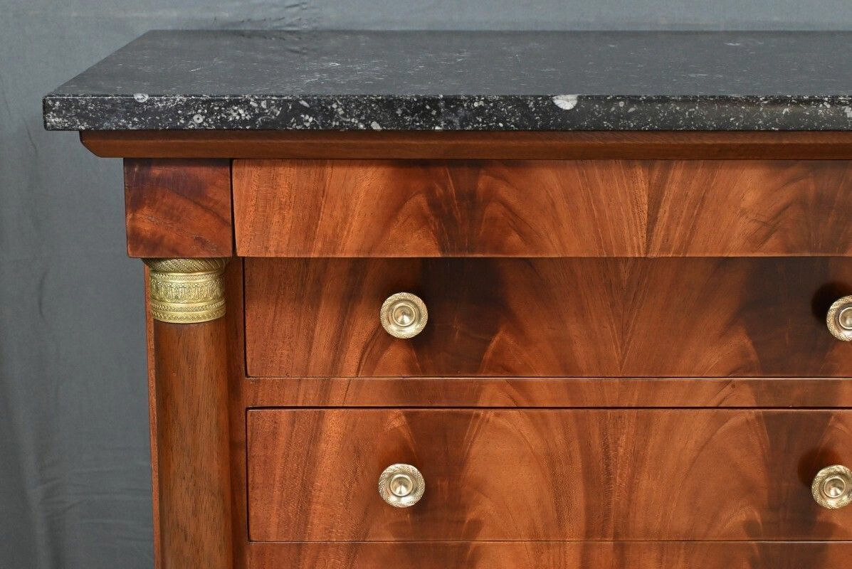 Small Mahogany Chest Of Drawers, Empire Style – Part 1 Of The 20th Century photo vinterior