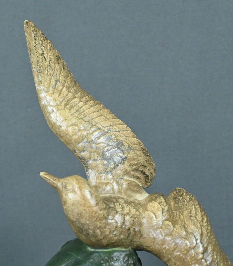 photo furniture Spelter Bookends, Signed Mélo, Art Deco – 1930