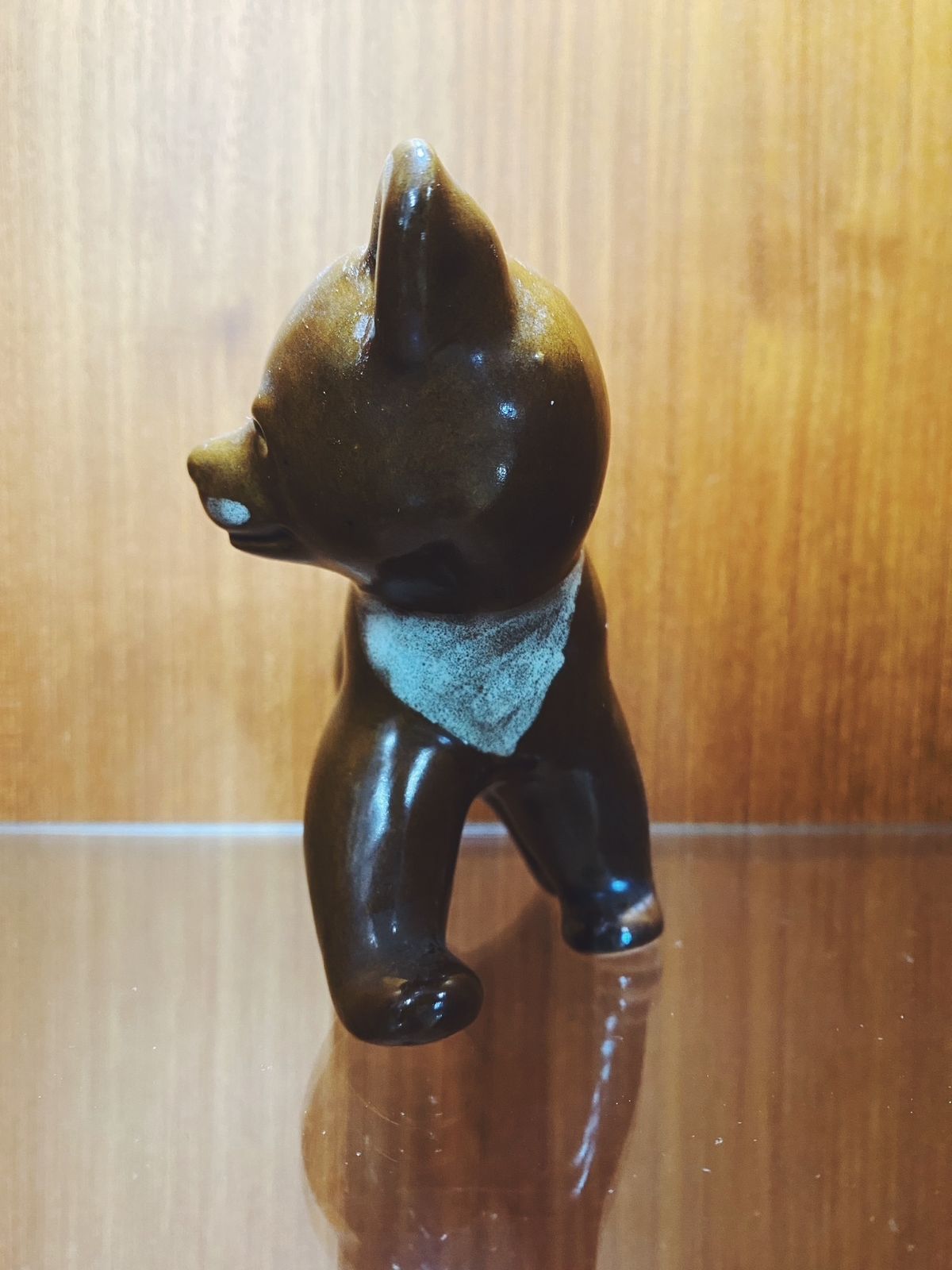 Bohemian Czech Made In Czechoslovakia "Shoglova" Teddy Bear Figurine Statue photo furniture