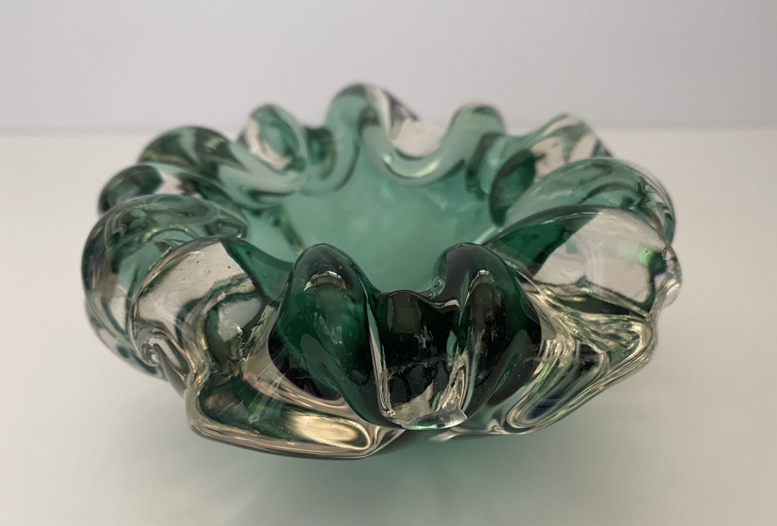 Vintage, 1960’s, Murano Sommerso, Italian Art Glass Bowl photo 65.0