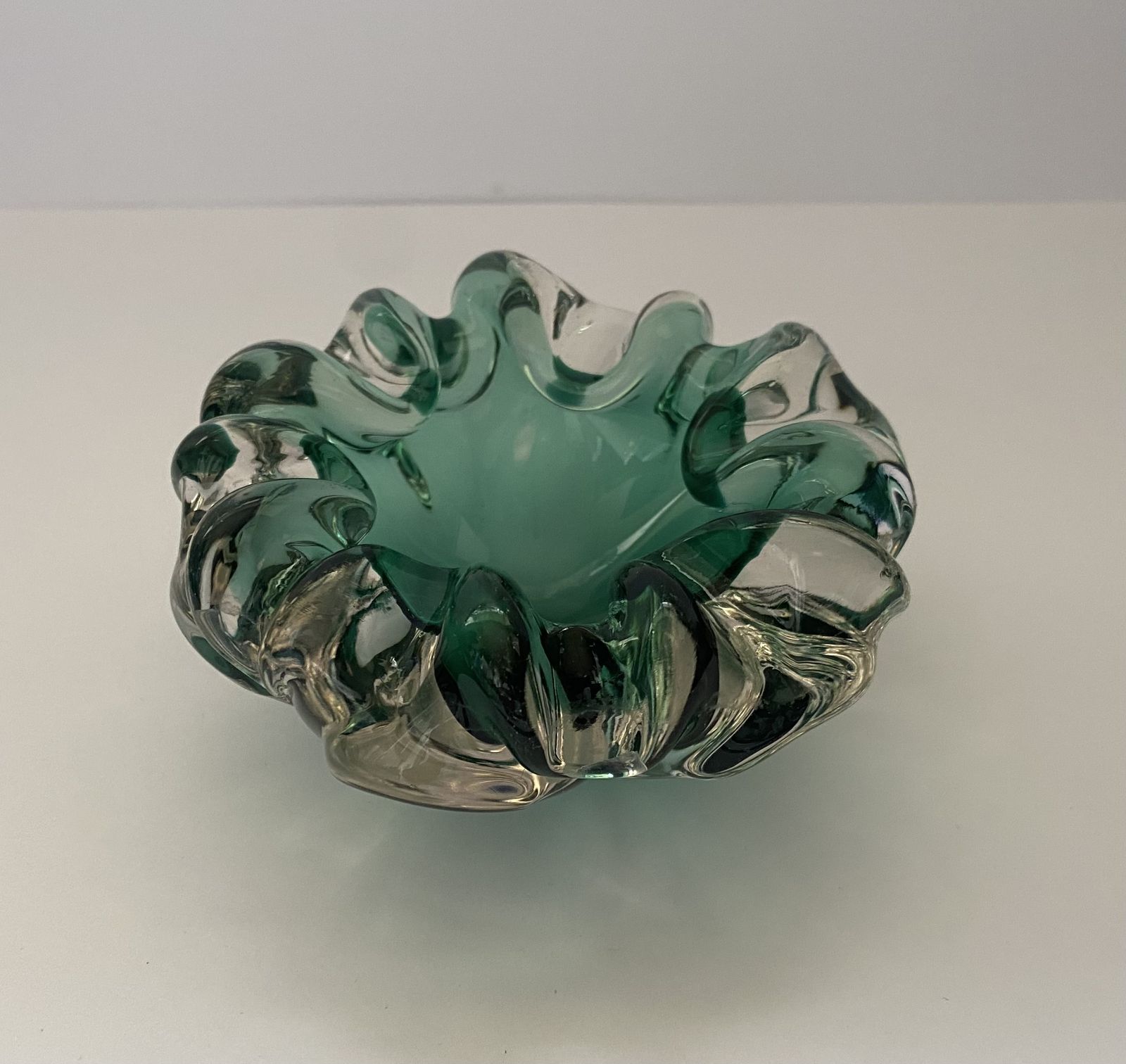 Vintage, 1960’s, Murano Sommerso, Italian Art Glass Bowl photo vintage