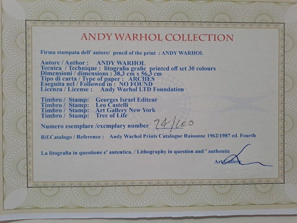 2. Andy Warhol “Cat Sam” — Fine Pop Art Plate Signed Edition With Castelli Documentation photo for sale