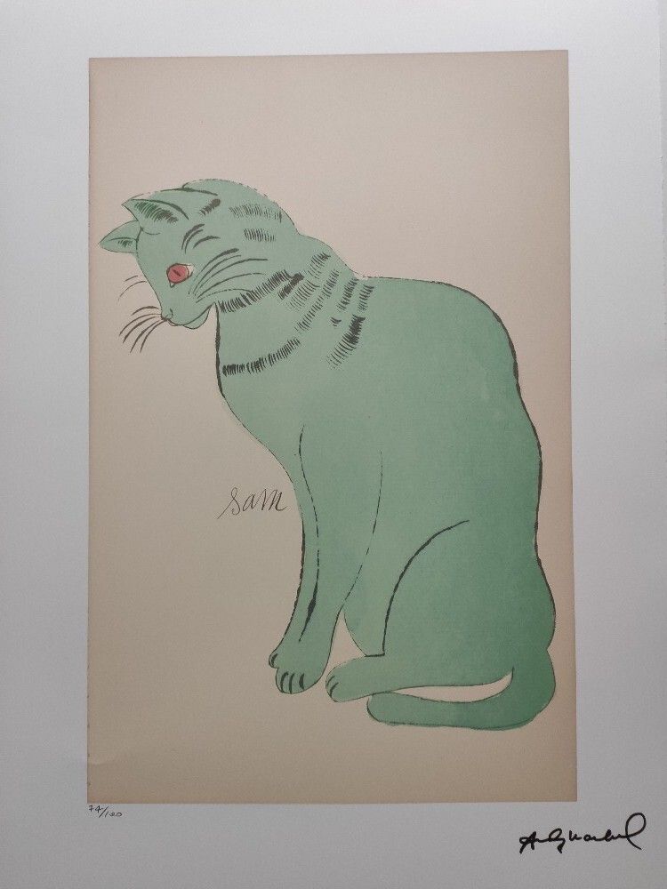 Andy Warhol “Cat” — Iconic Plate Signed Lithograph With Castelli Gallery Certificate