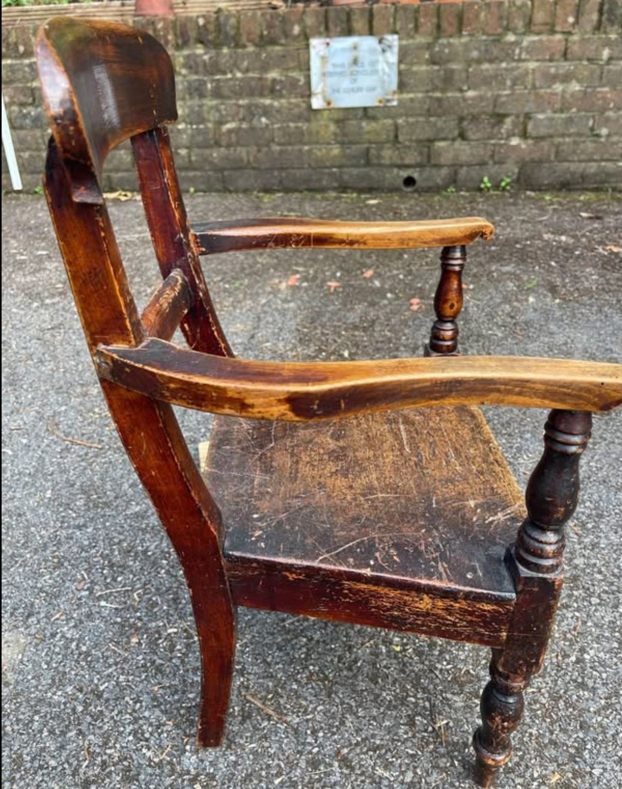 George IV Grained Beechwood Child's Chair photo furniture