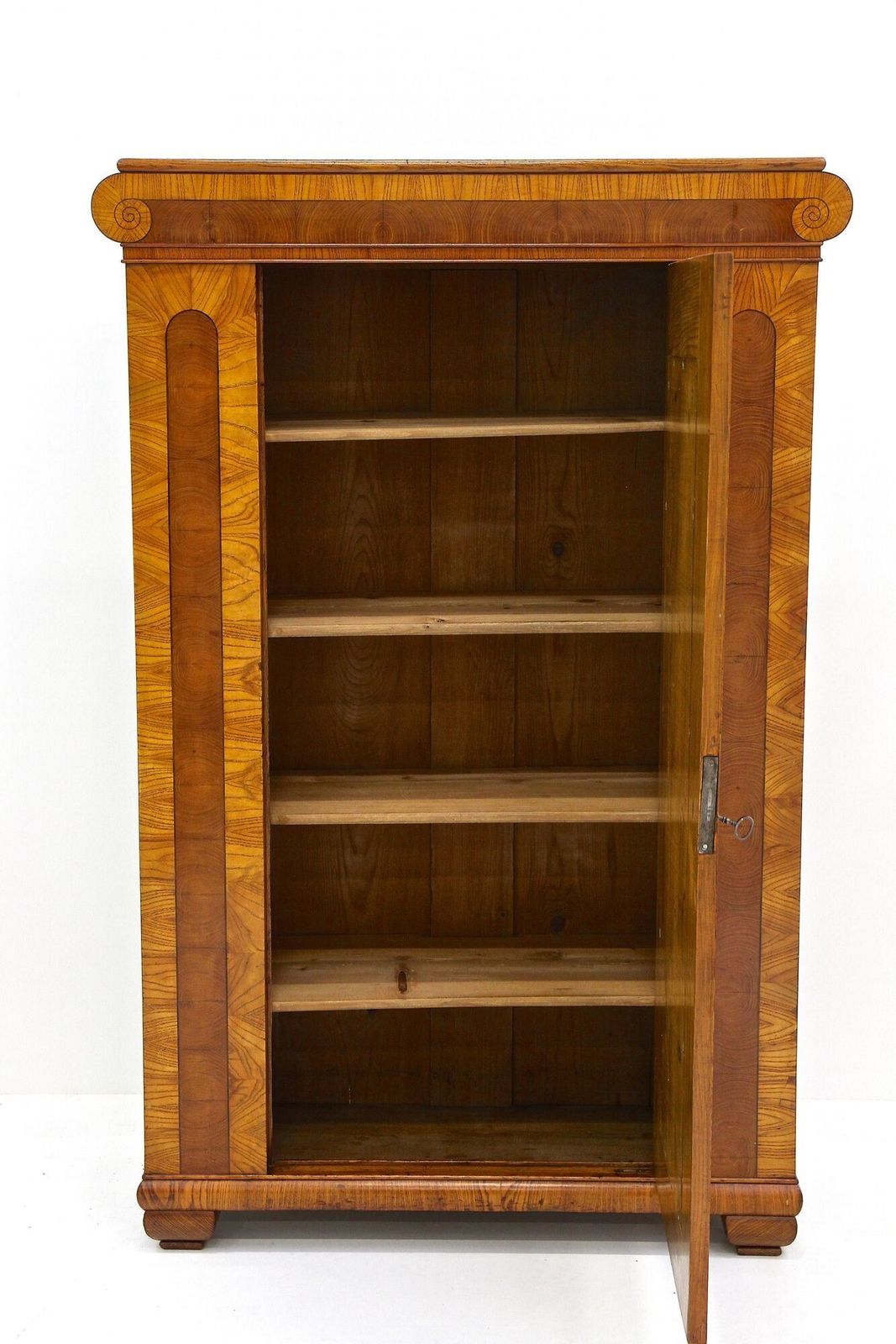 19th Century Biedemeier Cabinets   Pair, Ashwood With Inlay Works, Cz Ca. 1860 photo 14480.0