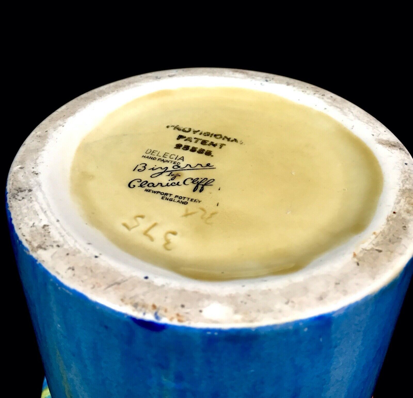 Home Decor Antique Clarice Cliff   Delecia 375 Archaic Vase Art Deco Pottery Bizarre C1930 photo