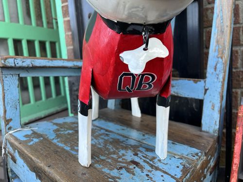 Large Metal Tin Plate Iron Bull Dog Figure 53x18x41cm photo buy
