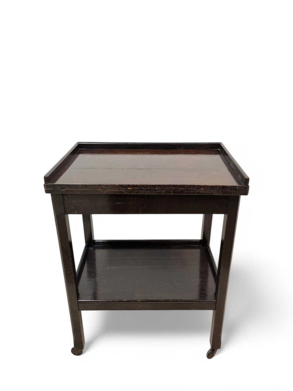 Antique Edwardian Oak Tea Trolley / Two Levels / C1910 photo furniture