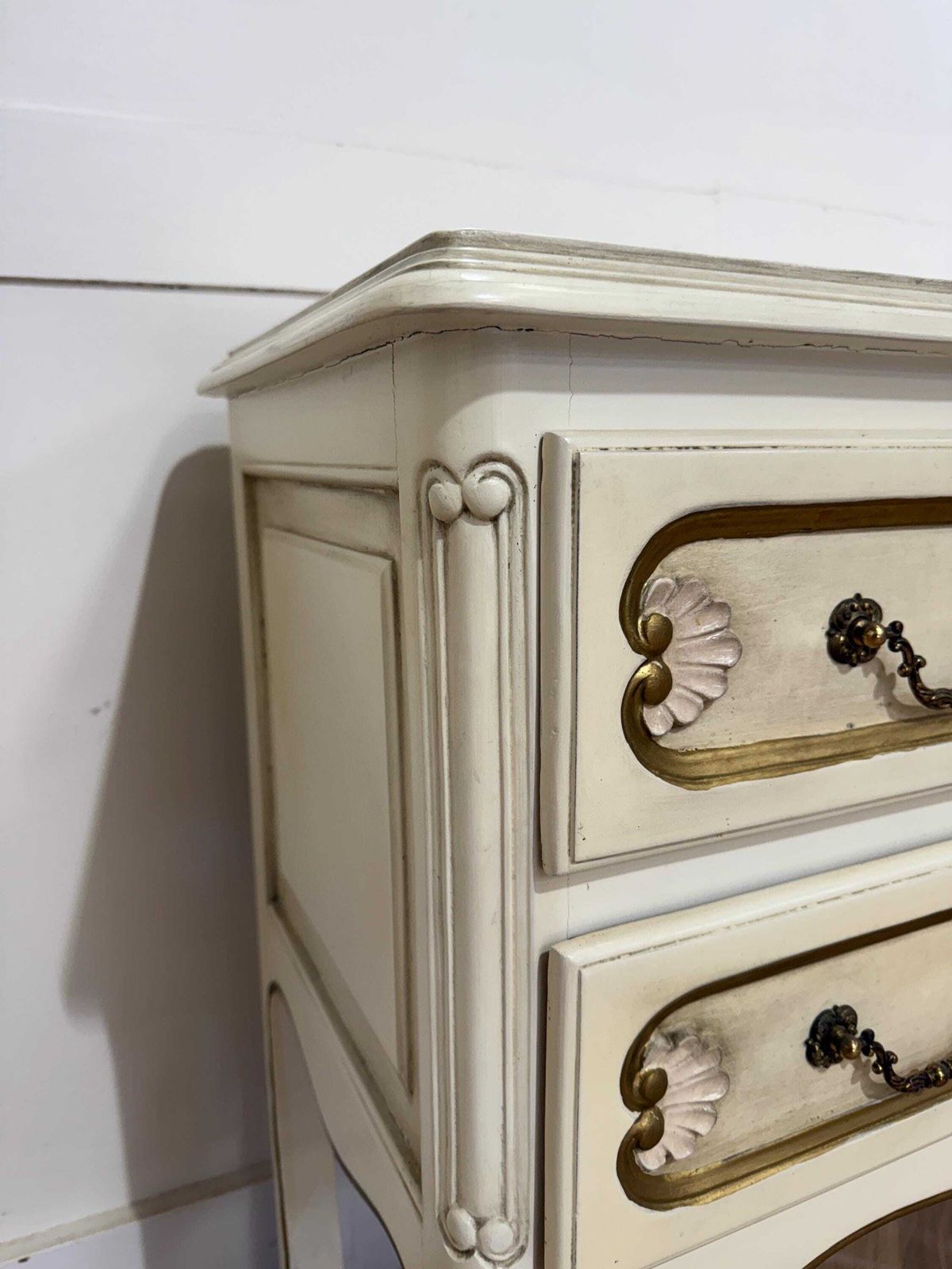 French Original Painted Ornate Chest Of Drawers 2 Drawer Chest Of Drawers photo Furniture