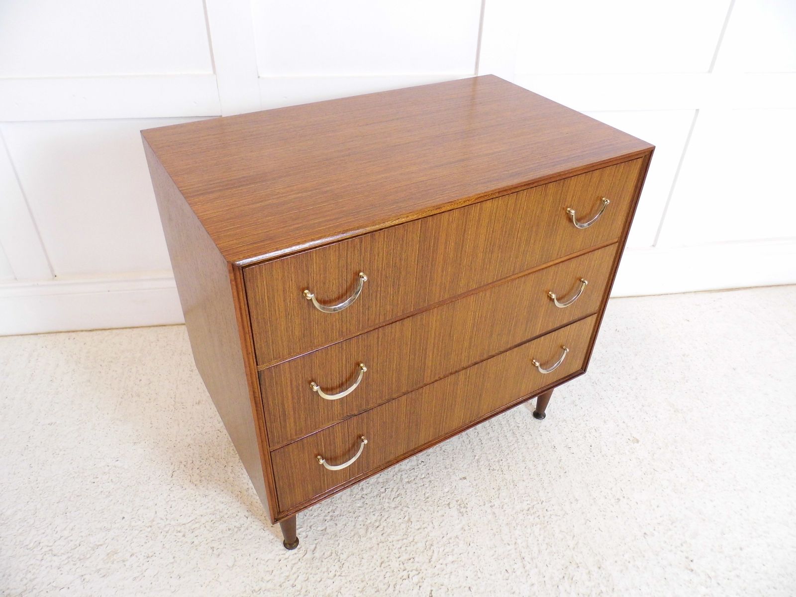 Vintage Retro Meredew Tola Teak Chest Of Drawers 1960s Storage Unit photo for sale