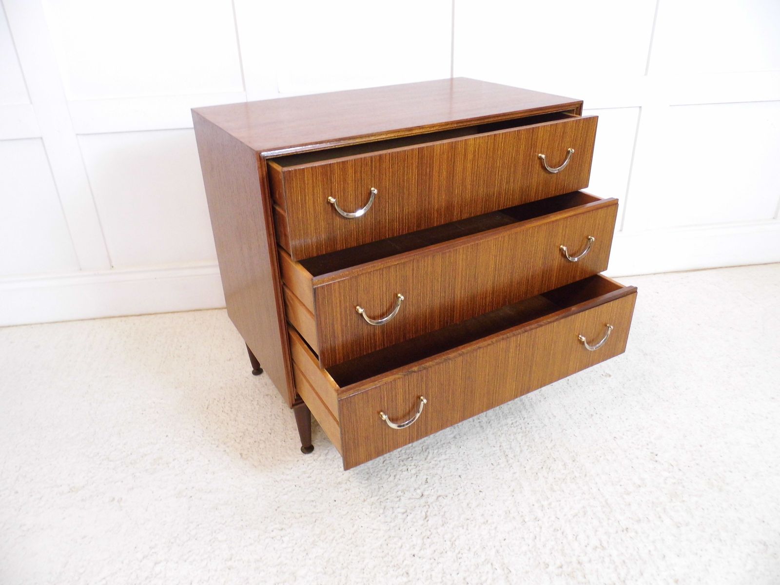 Vintage Retro Meredew Tola Teak Chest Of Drawers 1960s Storage Unit photo Furniture